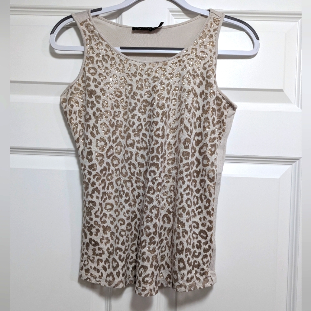 Small Sequin Animal Print Tank